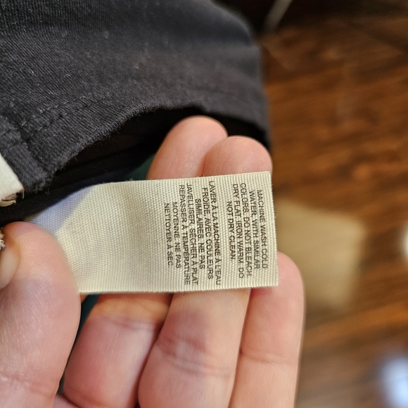 Garage black with side white stripe stretch knit bodycon mini dress size S US - Picture 6 of 7